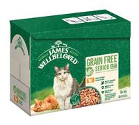 James Wellbeloved Grain Free Senior Cat Hypoallergenic Tacchino umido gatto - 12 x 85 g