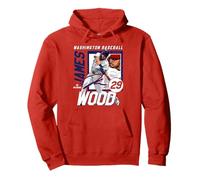 James Wood | Giocatori di Baseball MLB Washington | MLBJWO203M Felpa con Cappuccio