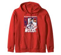James Wood | Giocatori di Baseball MLB Washington | MLBJWO203M Felpa con Cappuccio