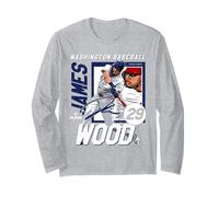 James Wood | Giocatori di Baseball MLB Washington | MLBJWO203M Maglia a Manica
