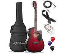 Jameson chitarre Full size Thinline plettri per chitarra elettrica acustica con custodia borsa imbottita e Destrimano Sandali Adventure Seeker, punta chiusa - T - Bambini