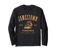 Jamestown Virginia Stati Uniti d'America Estd 1607 Jamestown VA Souvenir Maglia a Manica