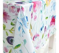 JameStyle26 Tovaglia da cucina, salotto, lavabile, motivo floreale, multicolore, motivo Oxford, diverse dimensioni e motivi, Blumen 140 x 240 cm