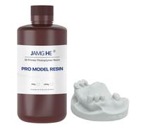 JAMG HE Resina per stampante 3D Dental Pro Model Resin Dental Prothetic Model Resin for Crown and Bridge Model, Ortodontic Model, Implant Model etc (Water Washable, Light Grey)