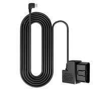 jamgeery Cavo OBD per auto, plug and play, 12 V/24 V su 5 V, cavo convertitore di tensione flessibile, adattatore di corrente per auto, per installazione, destinazioni di viaggio, parcheggio auto