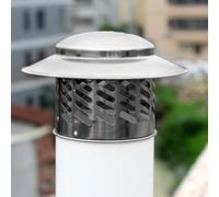 jamgeery Coperchio Per | Coperchio Rotondo in Acciaio Inossidabile - Cappa Di Ventilazione Per Canna Fumaria A Legna | Per Tubo Stufa Esterno Scaldabagno Fabbrica Costruzione Muratura Casa