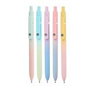 jamgeery Penna Gel Neutro | Penne Per Appunti Ad Essiccazione Rapida A Scatto 5 Pezzi - Accessorio Multiuso Con Inchiostro Gel Per Diario, Scuola, Ufficio E Scrittura, Ideale Per Famiglie, Insegnanti,