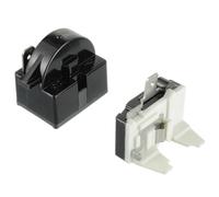 JAMHER 1 Pin 4.7 Ohm Starter Relè Compressore con 1/2HP Protezione di Sovraccarico, Compressore Starter Frigorifero Accessori per Frigorifero