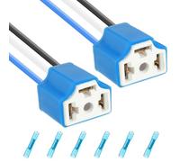 JAMHER 2 Pezzi H4 connettore cablaggio H4 HB2 9003 Presa per cablaggio faro 3pin scoket lampada auto per auto camion barca faro marino fendinebbia retrofit