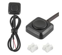 JAMHER 2 Pezzi Interruttore a Pulsante Momentaneo, Pulsanti Clacson ON/Off 12V-24V mini interruttore a pulsante per montaggio superficiale per Clacson Controllo Industriale, Esperimenti Elettronici