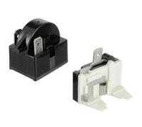 JAMHER 2 Pin 15 Ohm Starter Relè Compressore con 1/6HP 125W Protezione di Sovraccarico, Compressore Starter Frigorifero Accessori per Frigorifero