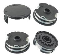 JAMHER 3 Pezzi Bobina di filo di ricambio con 1 tappo per decespugliatore LIDL Parkside per PRT 550 A1, A3; PRTA 20-Li A1, B2, C3 Bobina di ricambio 2 x 4 m, 1,6 mm(3 Bobine+ 1 Coperchi)