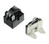 JAMHER 3 Pin 4.7 Ohm Starter Relè Compressore con 1/2HP Protezione di Sovraccarico, Compressore Starter Frigorifero Accessori per Frigorifero