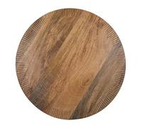 Jamie Oliver Big Love - Tagliere tuttofare, in legno di mango certificato FSC, tavola in legno con forma rotonda e bordo inciso, per servire pentole in legno, lavare solo a mano, 48 x 48 x 2 cm