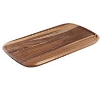 Tefal Jamie Oliver K26810 - Tagliere in legno di acacia, certificato FSC, con pratica scanalatura per succhi, per tagliare alimenti, per servire, marrone