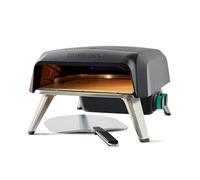 Jamie Oliver, JM4168G0 - Forno per pizza con pietra rotante a gas, per esterni, 360 pietre, pela, connettore gas