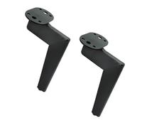 JAMIEKA 2 gambe per divano a 7 forme con fori preforati, colore nero, 17 cm | Selezione multipla di altezza e selezione di altezza tripla, vari tipi di mobili, base in ferro antiruggine
