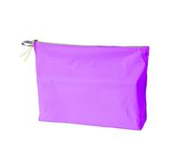 JAMIEKA Multiurpose, organizer da viaggio per acqua, campeggio, articoli da toeletta da viaggio, borsa da toeletta con cerniera, in nylon, rivestita in silicone, P urpla L, Bellezza di massa