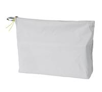 JAMIEKA Multiurpose, organizer da viaggio per acqua, campeggio, articoli da toeletta da viaggio, borsa da toeletta con cerniera, in nylon, rivestita in silicone, Grigio XL, Bellezza di massa