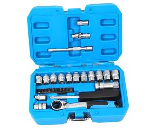 JAMIEKA Set di chiavi a bussola a cricchetto con impugnatura ergonomica e dimensioni multiple da 4,5 mm a 13 mm, perfette per uso industriale, motori di ricerca, prese in metallo