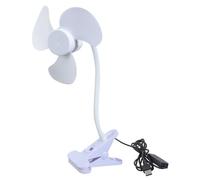 JAMIEKA Ventola multidirezionale con clip da 5 V, funzionamento USB, 3 controlli WindSpeeds, dispositivo di circolazione dell'aria per interni ed esterni, ventilatore portatile con morsetto USB con
