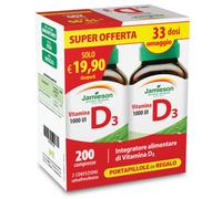 Jamieson Vitamina D3 dual Pack 200 cpr VITAMINA D PORTAPILLOLE OMAGGIO