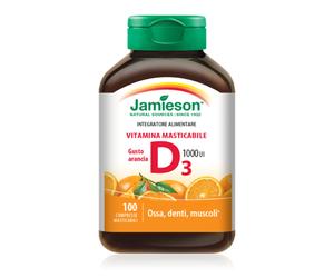 Jamieson D3 Masticabile 1000 UI 100 cpr Gusto Arancia