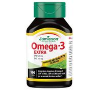 Jamieson Omega 3 Extra 100 perle Olio di Pesce Integratore alimentare Epa Dha