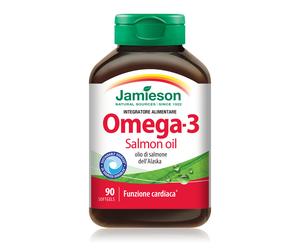 Jamieson Omega 3 Salmon Oil 90 Softgel 1000 mg olio di Pesce di Salmone
