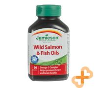 Jamieson Selvatico Salmone Pesce Olio Omega-3 Complesso 1000 MG Cuore Brain N90