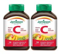 Jamieson Vitamina C Gusto Frutti Tropicali 2x120 pz Compresse masticab
