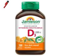 Jamieson, Vitamina D 1000 Masticabile, 100 cpr Ossa