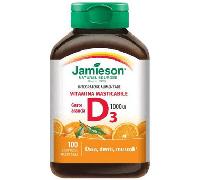 Jamieson D3 Masticabile 1000 UI 100 cpr Gusto Arancia
