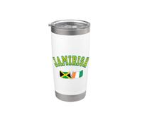 Jamirish Saint Patrick's Day Jamaican Irish Bicchiere termico in acciaio inox doppia parete