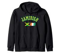 Jamirish Saint Patrick's Day Jamaican Irish Felpa con Cappuccio