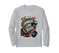 Jammer Line Ready Roller Derby Pattini Maglia a Manica