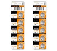 JAMNGHB 10/5-Count CR1632 Batterie a moneta Design a tenuta stagna Batteria a moneta Potenza stabile 3V per gadget domestici Telecomandi Alta