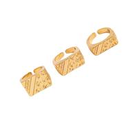 JAMNGHB 3 anelli regolabili unici con apertura elegante per le dita, gioielli per tutti i giorni, alla moda, multiuso, Misura unica, come descritto, come descritto