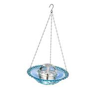 JAMNGHB 380g Hanging Birdbath Bowl con USB Powered Attraente Fontana di Circolazione per patio e balcone Outdoor Hanging Fontana Uccello Bagno