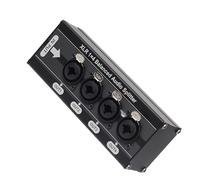 JAMNGHB 6,5 millimetri 1 In 4 Out 3Pin Splitter Box Professional Distribution Ground Distribution Box 1 A 4 Attrezzature Studio Isolamento Rumore