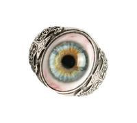 JAMNGHB Artistico 3D Eyeballs Statement Anelli Unici Gotico Gioielli per Donne Uomini Punk Rock Styles Halloween Party Wear Anelli in Lega, One Size, come descritto, come descritto