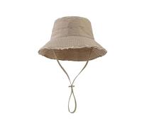 JAMNGHB Cappello da pescatore a tesa larga con protezioni solari floppy cappello alla pescatora per attività all'aperto spiaggia essenziale da donna copricapo secchio, cachi, Taglia unica