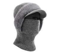 JAMNGHB Cappello unisex caldo cacciatore cappello elegante cappello caldo Ushanka cappello per outdoor sciarpa invernale per sci campeggio escursionismo antivento ciclismo sciarpa, Grigio scuro