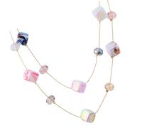 JAMNGHB Collana quadrata geometrica comoda della clavicola della resina per la collana geometrica di uso della data e della pelle, One Size, come descritto, come descritto