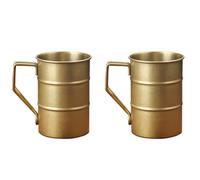 JAMNGHB Confezione da 2 tazze termiche da 500 ml, riciclabili, antiruggine, con manico ergonomico, lavabili in lavastoviglie