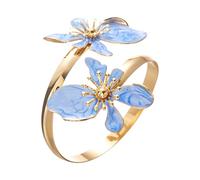 JAMNGHB Elegante braccialetto regolabile con fiore in lega di texture gioielli da polso per le donne dichiarazione, Misura unica, come descritto