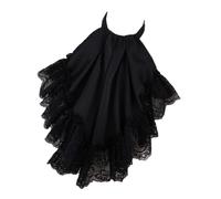 JAMNGHB Elegante collare staccabile in pizzo a tema francese Jabot falso collare con dimensione regolabile per le donne spettacolo teatrale costume puntelli pizzo, Nero , Taglia unica