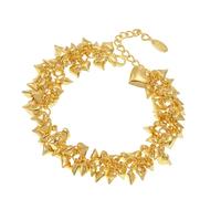 JAMNGHB Gioielli in acciaio inossidabile di alta qualità dal design minimalista a forma di cuore, da indossare tutti i giorni e regali significativi, gioielli da polso alla moda resistenti alle