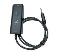 JAMNGHB Isolatore di rumore di loop di terra per sistemi stereo domestici audio auto con cavo audio da 3,5 mm filtro acustico loop a terra