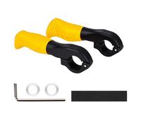 JAMNGHB Manopole ergonomiche per manubrio di mountain bike, resistenti, facili da montare a sinistra e destra, indicatori per lunghe distanze, antiscivolo, supporti per pollice